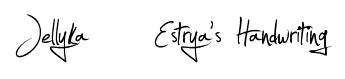 Jellyka – Estrya’s Handwriting font